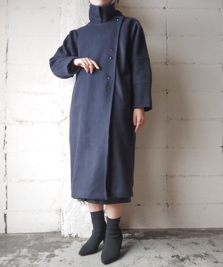 Stand Collar Double Breasted Coat NV