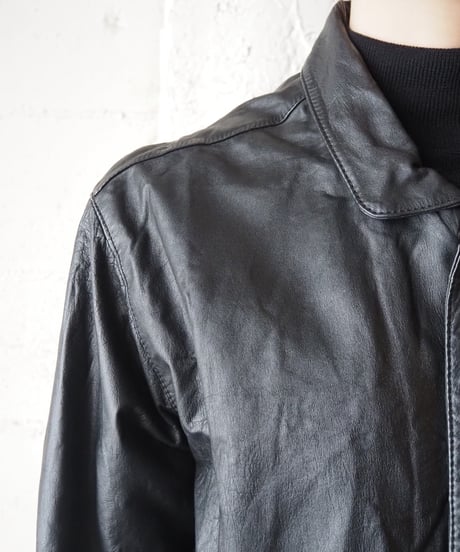 Leather Blouson Jacket BK