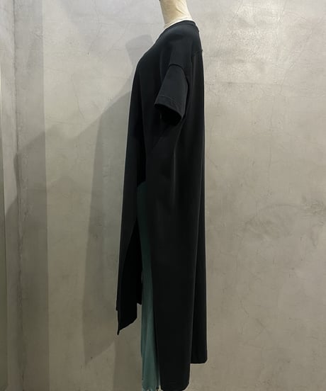 Acne Studios Deep Slit Tee Shirt Dress BK