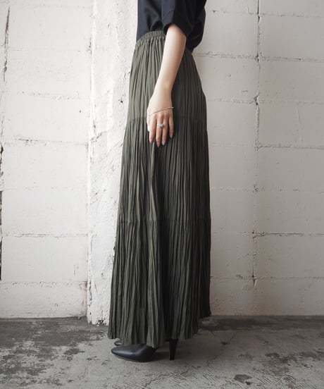 Tiered Easy Long Skirt KA
