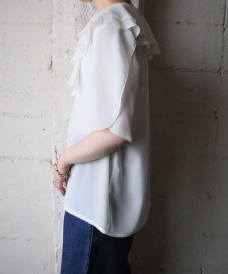 Frilled Collar Blouse WH