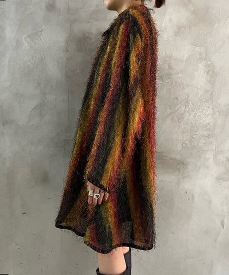 Colorfull Pattern Shaggy Shirt REYEGN