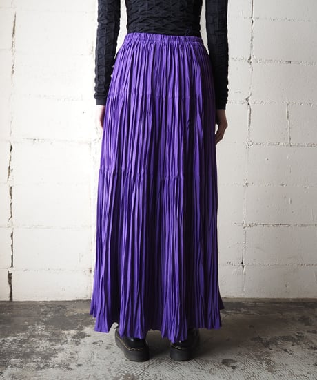 Pleated Long Skirt PUR