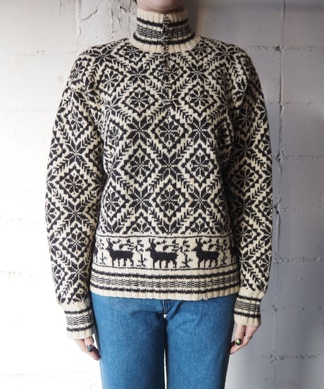 DAVID.S.SMITH Nordic Sweater WHBK