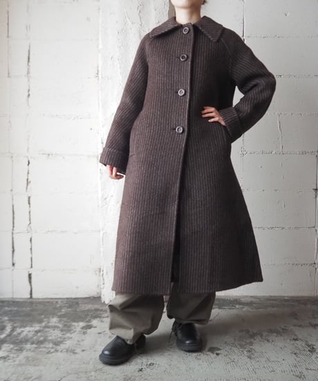Stand Fall Collar Alpaca Coat BR