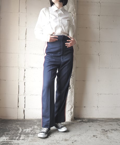 1970's Vintage High Waist Line Pants with Suspenders