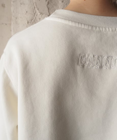 GANNI Side Slit Sweat WH