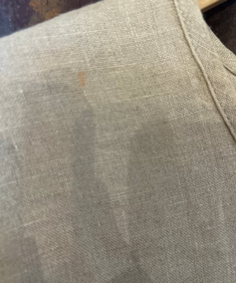 FLAX Collarless Linen Shirt Jacket BE