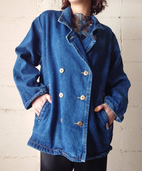 GUESS Double Breasted Denim Jacket BL