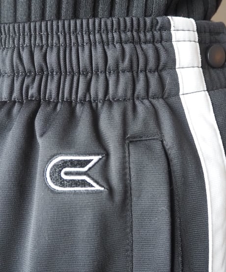 Side Snap Track Pants BK WH