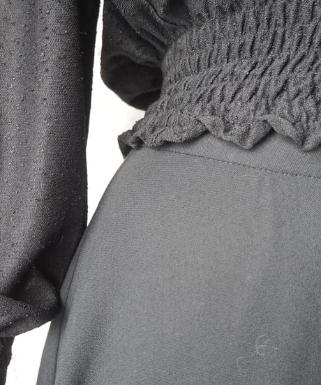 Wool Flare Skirt BK