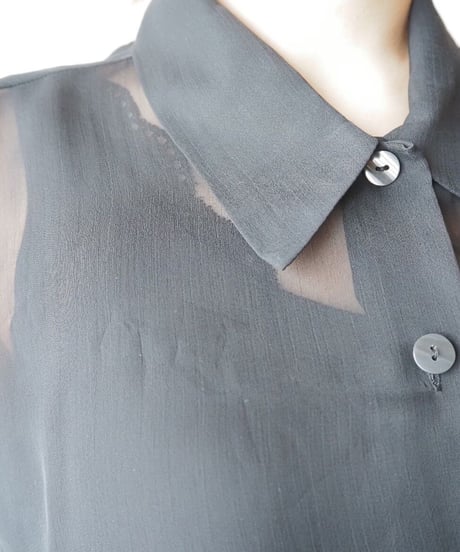 Sheer Design Shirt BK