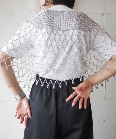 Crochet Beads Poncho SV