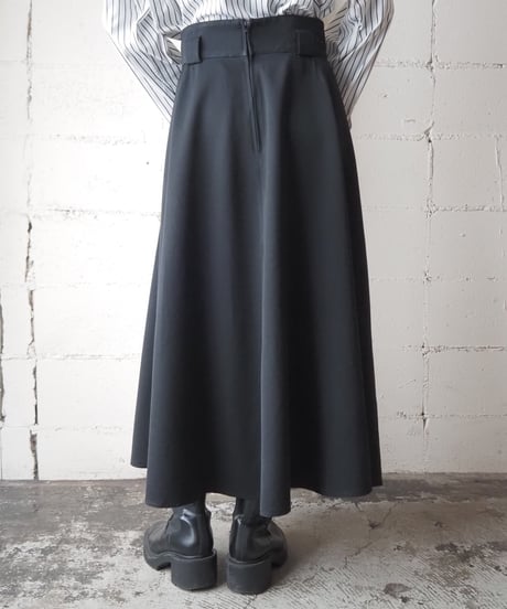 Remake Line Flared Skirt BKIV