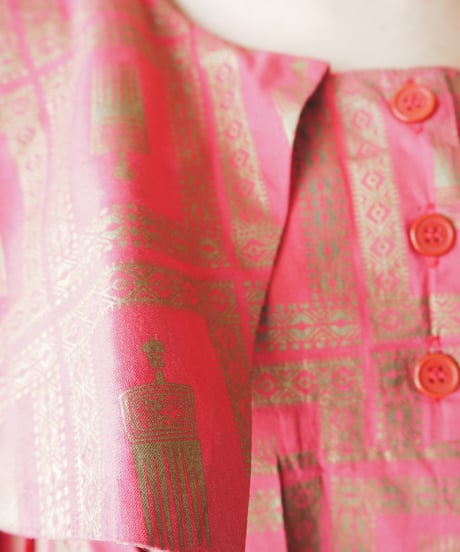 Big Collar Batik Dress PI