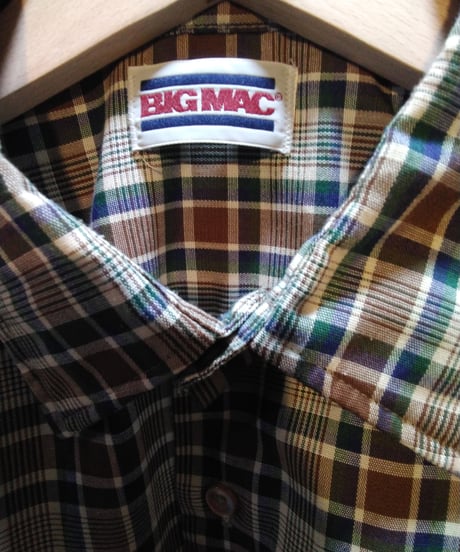 1980's BIG MAC Check Shirt BR GN