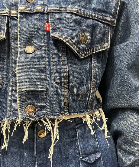 REMAKE Levi's Cutoff Denim Jacket BL