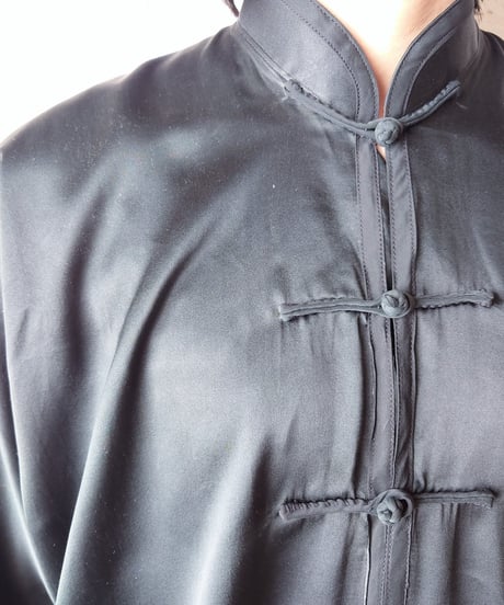Silk China Shirt BK