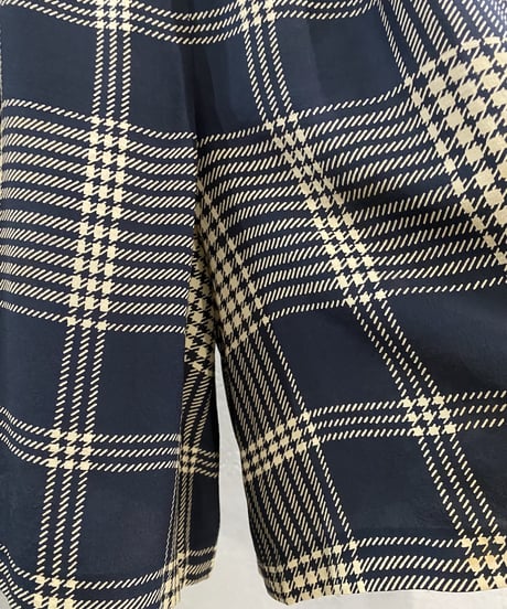 Ralph Lauren Check Pattern Tuck Pants BKBE