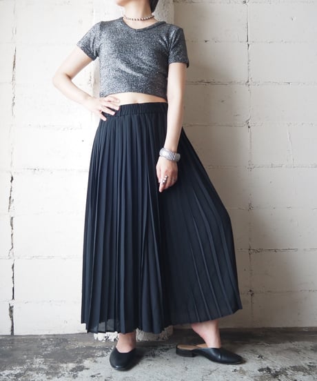 Super Wide Pleated Pants BK