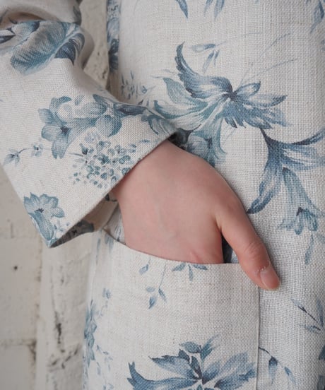 SAG HARBOR PETITE Floral Tailored Jacket WH BL