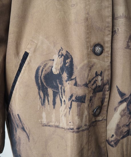 Horse Pattern Coverall BRBK