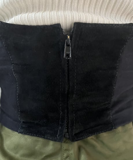 Front Lace Up Suede Vest BK