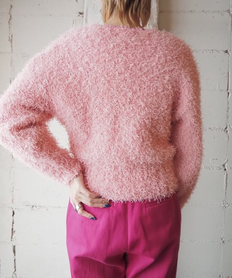 Double Breasted Shaggy Cardigan PI
