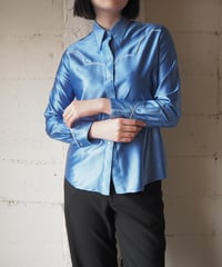 1970's Satin Western Shirt BL