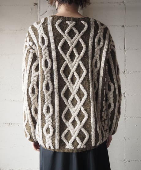 3D Bicolor Fisherman Knit BRIV
