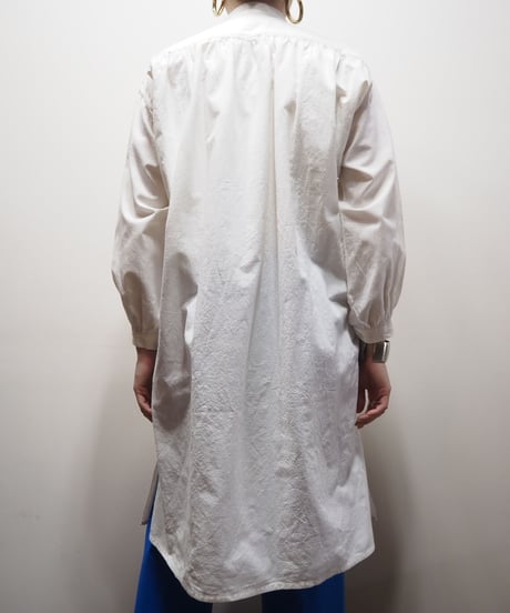 1930~40's Pleated Bosom Long Shirt IV