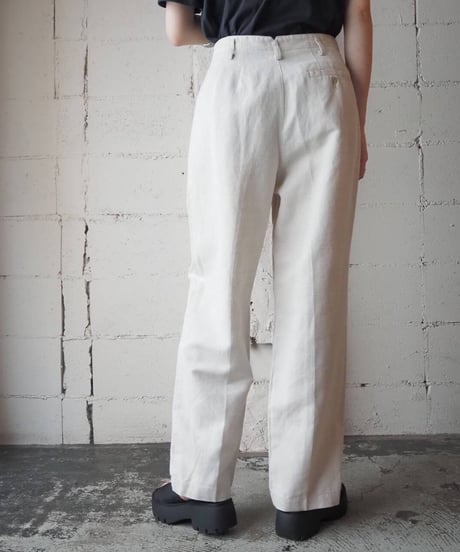 Linen Tuck Pants IV