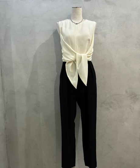 Max Mara N/S Tie Waist Jumpsuit WHBK