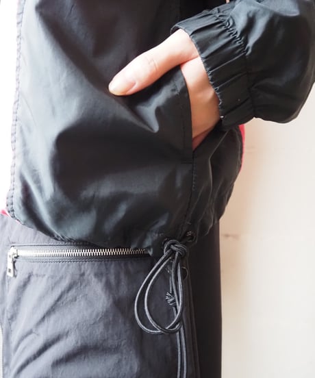 1990's NIKE Tricolor Stand Collar Nylon Jacket  BKPIWH