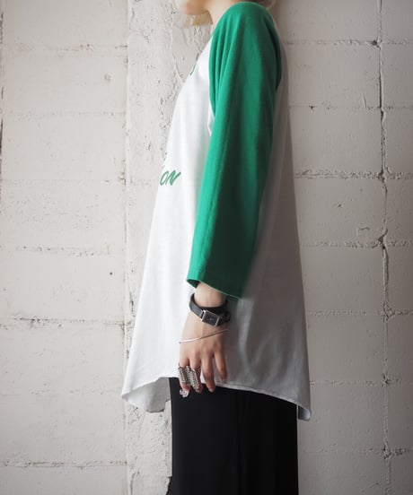 Logo Print Raglan Sleeve Tee WHGN