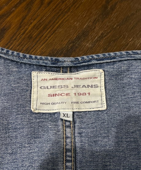 GUESS Zipup Denim Vest BL