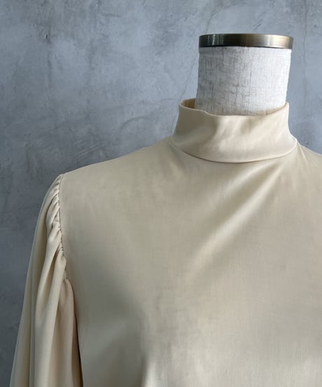 Stand Collar Volume Sleeve Blouse IV