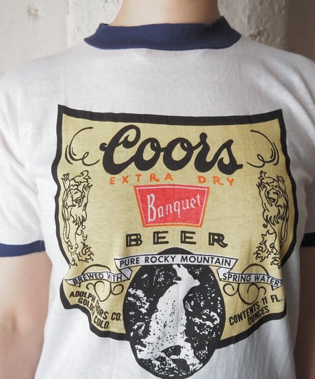 Coors Dead Stock 1970's Ringer Tee WHNVYE