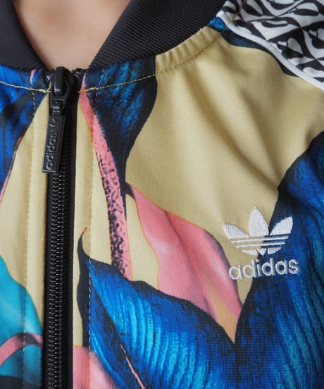 adidas Leaf×Geometric Pattern Track Jacket BLYEBKWH