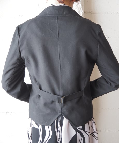 Back Belted Short Jacket BK