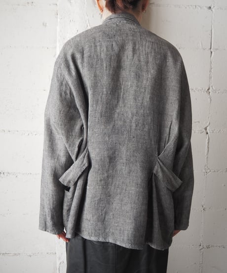 FLAX Side Belted Linen Jacket GR