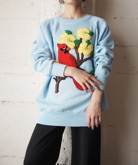 Bird Embroidery Sweat LBL