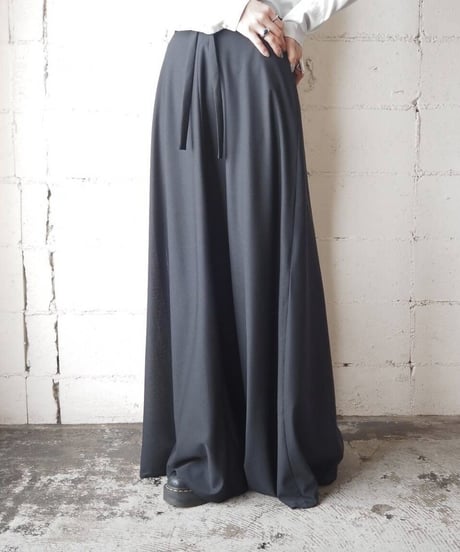 Flared Long Skirt BK