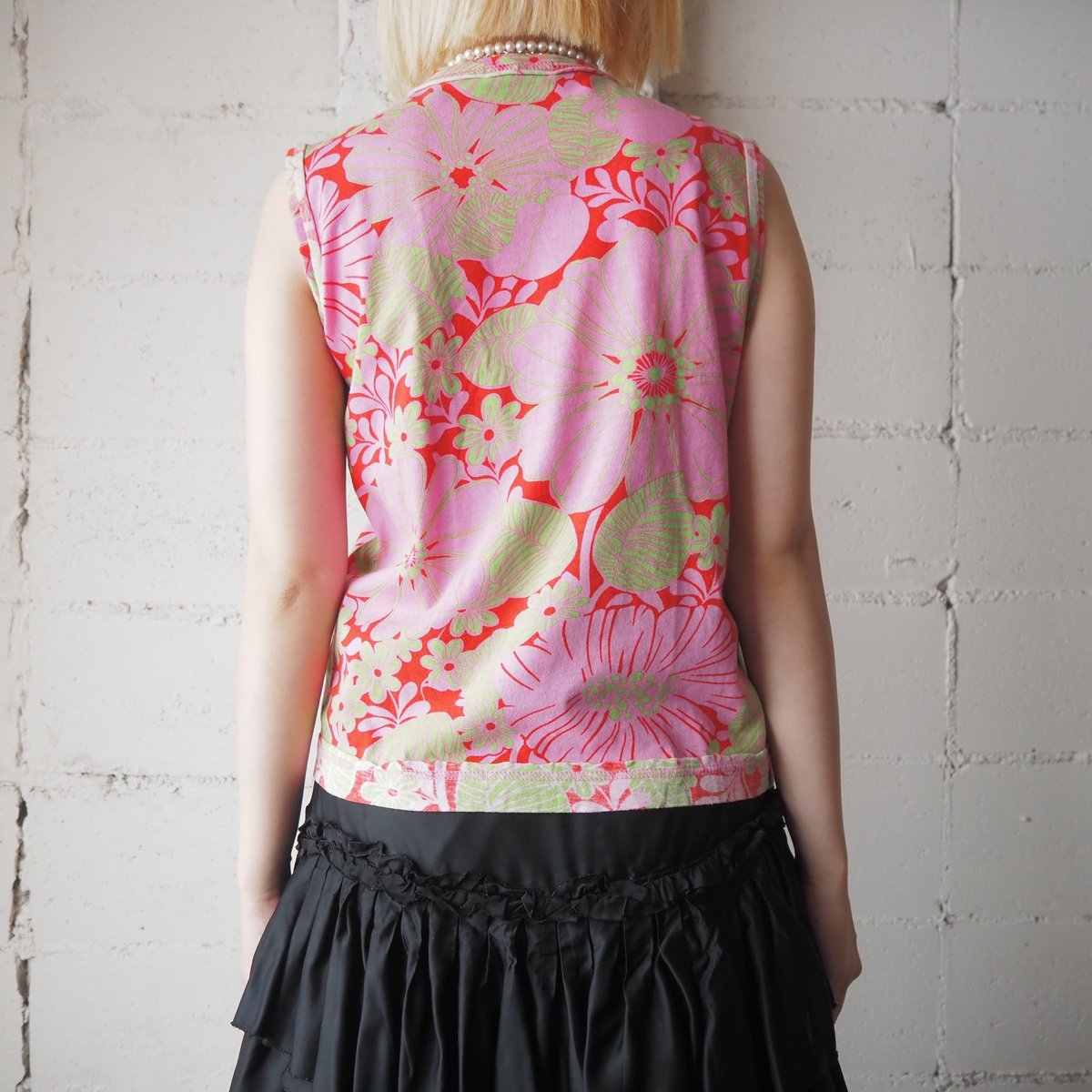 tricot COMME des GARCONS N/S Flower Print Tee P