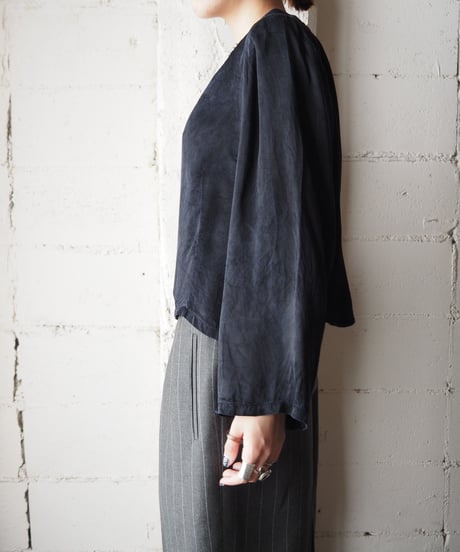Wide Boat Neck Blouse BK