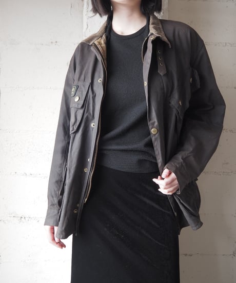 Barbour INTERNATIONAL Oiled Jacket DBR