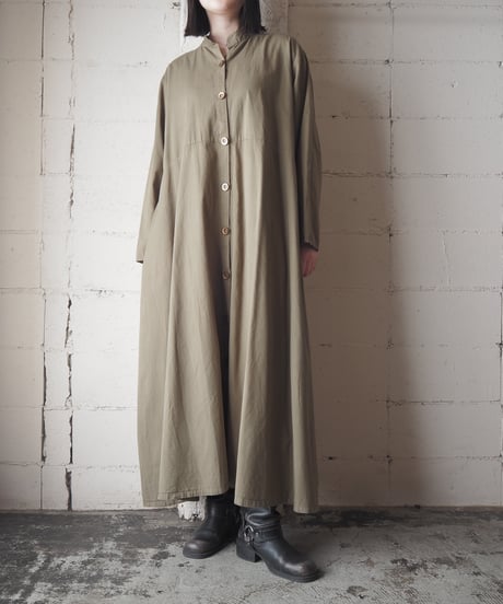 Mao Collar Wide Long Dress KA