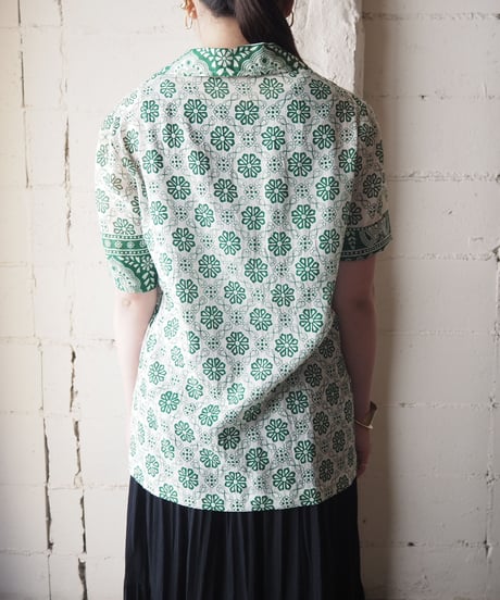OpenCollar Flower Pattern Shirt WHGN