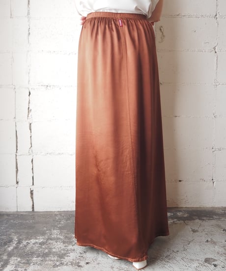 Satin Easy Long Skirt BR