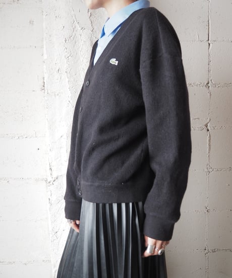 LACOSTE Vneck Cardigan BK